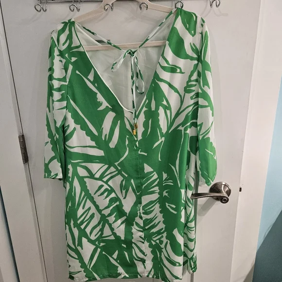 1 - Lilly Pulitzer for Target Green Tropical Leave Dress size SP, 2 Of These - Picture 5 of 6